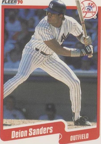1990 Fleer Deion Sanders #454 Rookie RC