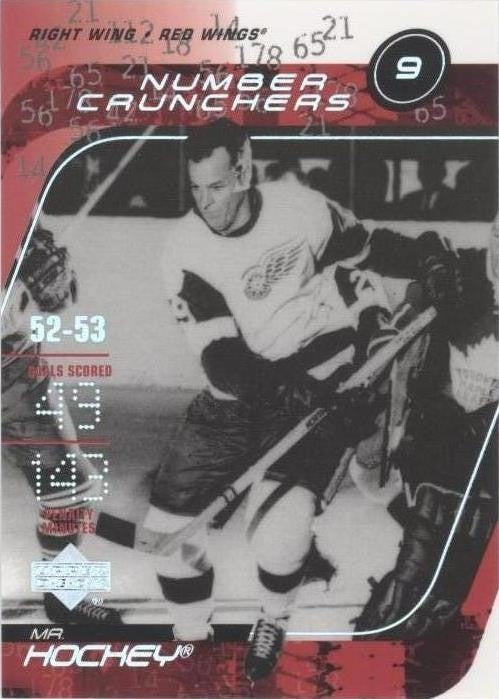 2002-03 Upper Deck - Number Crunchers Gordie Howe #NC4