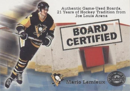 2001-02 Fleer Greats of the Game - Board Certified Mario Lemieux (MEM)