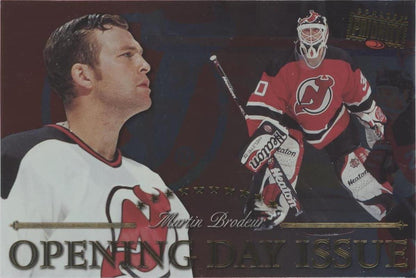 1997-98 Donruss Priority - Postcards Martin Brodeur #7 Opening Day Issue /1000
