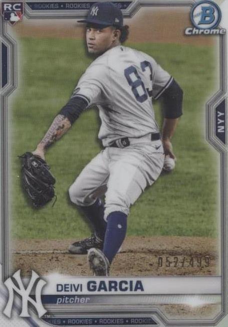 2021 Bowman Chrome - Deivi Garcia #55 Refractor /499 (RC)