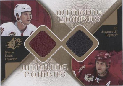 2007-08 SPx - Winning Combos Shane Doan, Ed Jovanovski #WC-JD (MEM)