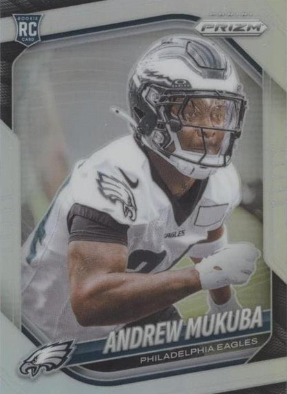 2025 Panini Prizm - Rookies Andrew Mukuba #330 Silver Prizm (RC)