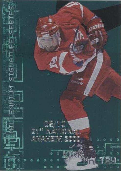 1999-00 In the Game Be A Player Millennium Signature Series - Kirk Maltby #93...