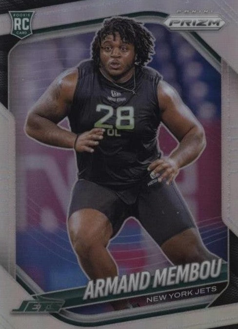 2025 Panini Prizm - Rookies Armand Membou #357 Silver Prizm (RC)