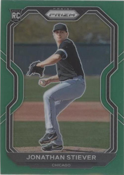 2021 Panini Prizm - Jonathan Stiever #68 Green Prizm (RC)