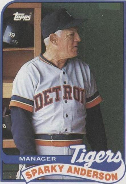 1989 Topps - Team Checklist Sparky Anderson #193