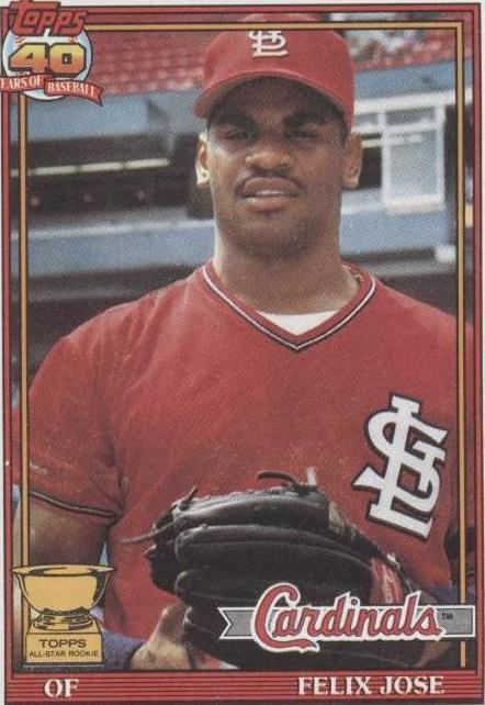 1991 Topps - Felix Jose #368