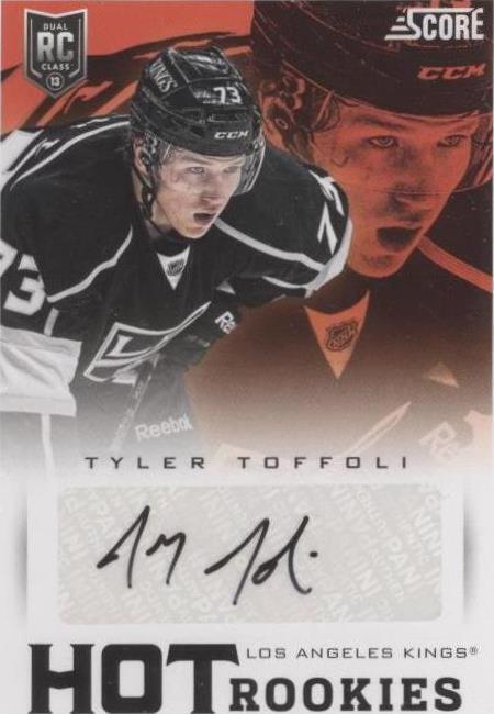 2013-14 Score - Hot Rookies Tyler Toffoli #598 Signatures (AU, RC)
