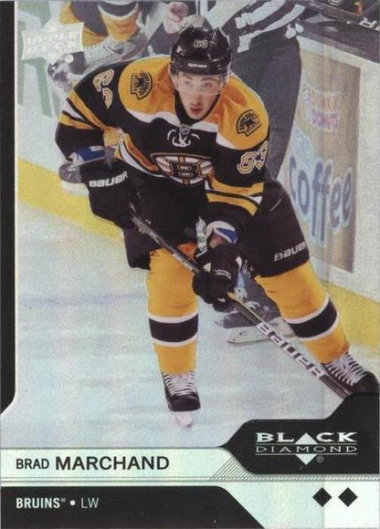 2013-14 Upper Deck Black Diamond - Brad Marchand #106 Silver Holographic