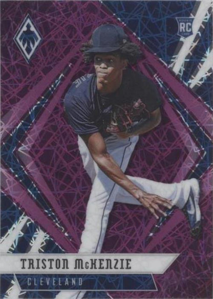 2021 Panini Chronicles - Phoenix Triston McKenzie #21 Purple Velocity (RC)
