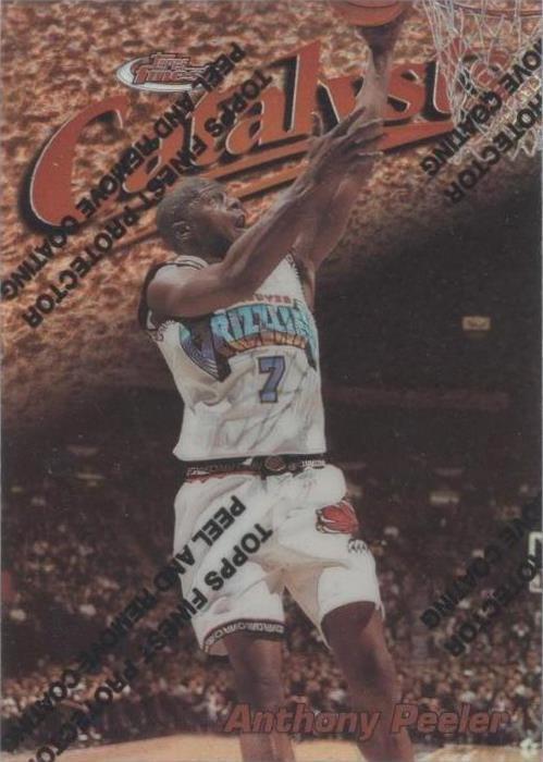 1997-98 Topps Finest - Common Bronze Anthony Peeler #21 Refractor