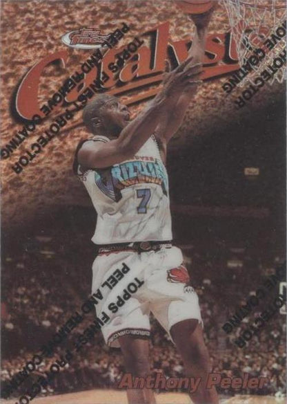 1997-98 Topps Finest - Common Bronze Anthony Peeler #21 Refractor