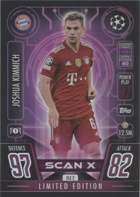 2021-22 Topps Match Attax UCL Extra - Scan X Limited Edition Joshua Kimmich #XLE