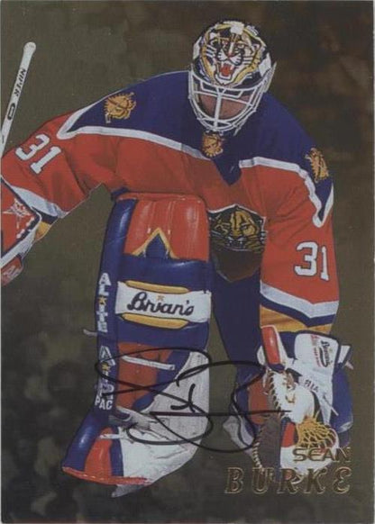 1998-99 In the Game Be A Player - Sean Burke #209 Gold Autographs (AU)