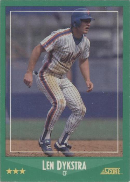 1988 Score - Lenny Dykstra #370