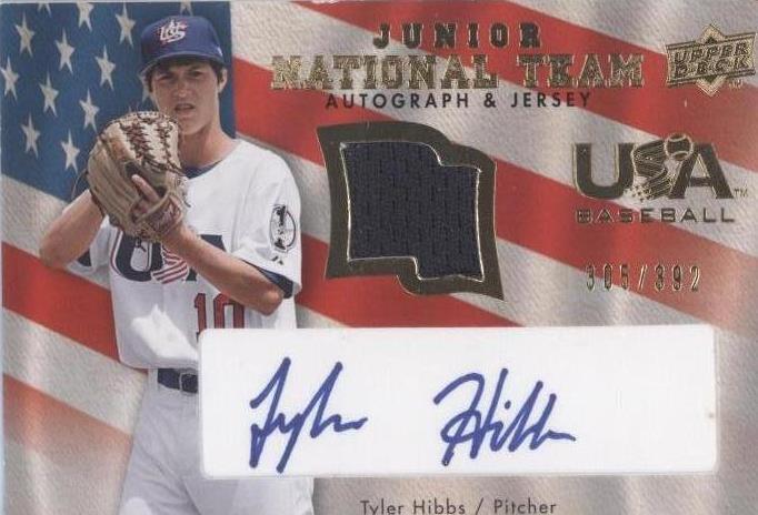 2008 Upper Deck - USA Baseball Junior National Team Tyler Hibbs #USJR-HI Blue...