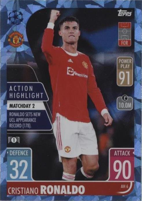 2021-22 Topps Match Attax UCL Extra - Action Highlight Cristiano Ronaldo #AH...