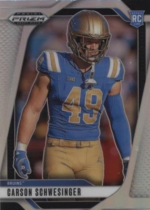 2025 Panini Prizm Draft Picks - Carson Schwesinger #137 Silver Prizm (RC)