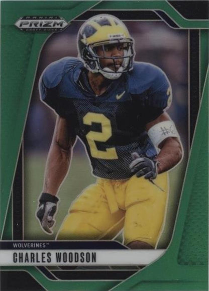 2025 Panini Prizm Draft Picks - Charles Woodson #183 Green Prizm