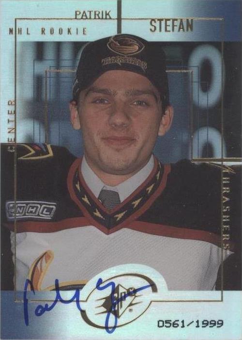 1999-00 SPx - Patrik Stefan #163 /1999 (AU, RC)