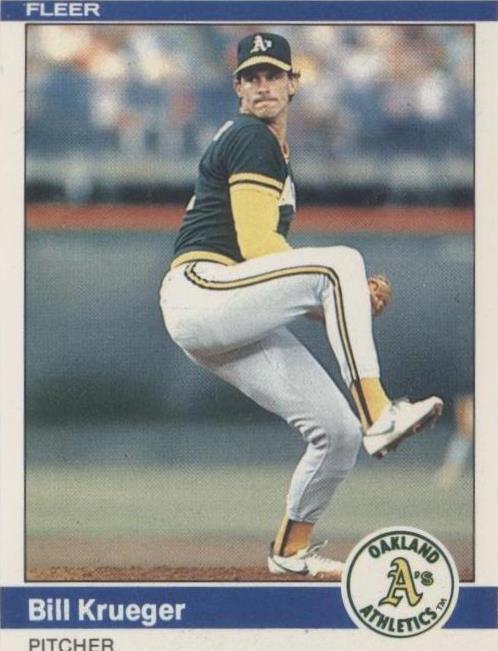 1984 Fleer - Bill Krueger #450 (RC)