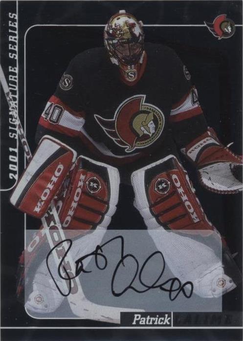 2000-01 In the Game Be A Player Signature Series - Autographs Patrick Lalime #30