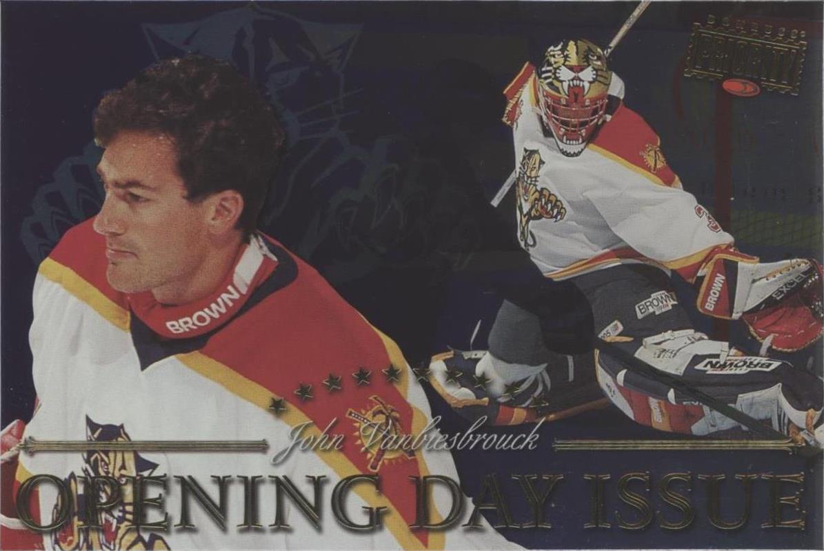 1997-98 Donruss Priority - Postcards John Vanbiesbrouck #5 Opening Day Issue...