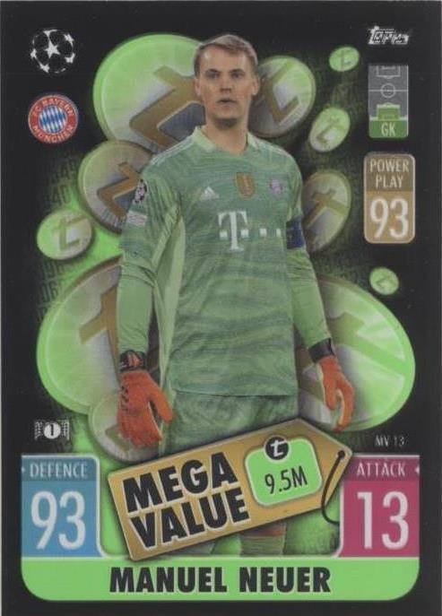 2021-22 Topps Match Attax UCL Extra - Mega Value Manuel Neuer #MV 13